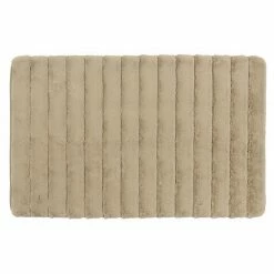 The Big One® Faux Fur Memory Foam Bath Rug Linen