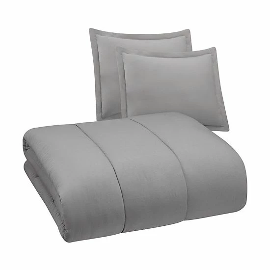 The Big One® Extra Soft Reversible Comforter Set With Sheets, Throw & Decorative Pillows Ivory - Image 4