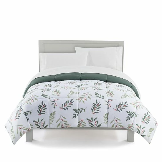 The Big One® Down-Alternative Reversible Comforter Holiday Foliage - Image 4