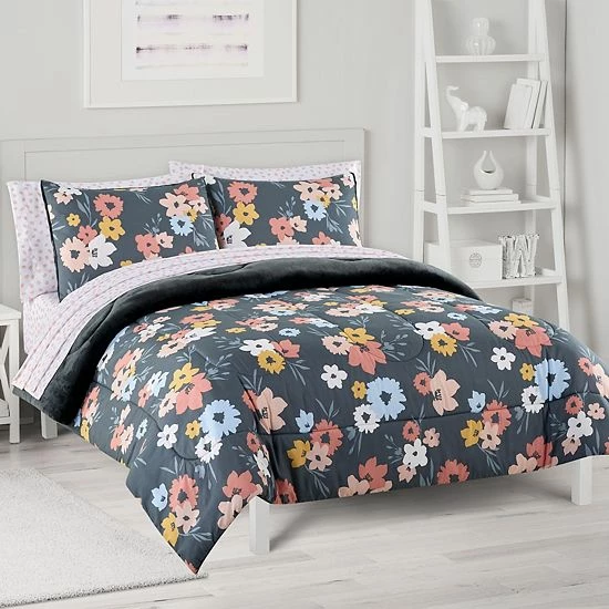 The Big One® Kiera Floral Plush Reversible Comforter Set With Sheets - Image 5
