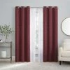 The Big One® Blackout Daxton With Grady Sheer Embroidery 4-pack Window Curtain Panels Red