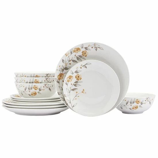 The Big One® Warm Floral 12-pc. Dinnerware Set