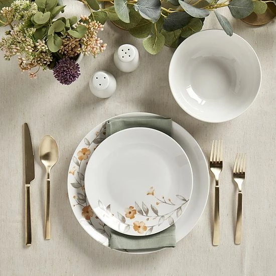 The Big One® Warm Floral 12-pc. Dinnerware Set - Image 2