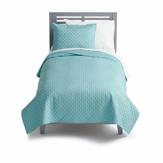The Big One Kids™ Garment Washed Quilt Set With Shams Cameo Blue - Image 8