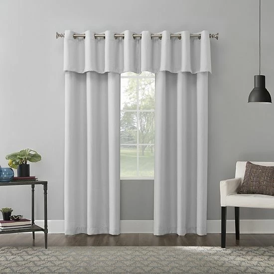 The Big One® Raiden Solid Grommet Curtain Valance Rust - Image 2