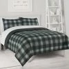 The Big One® Reversible Stripes + Plaids Quilt Set With Shams Gray Max Stripe
