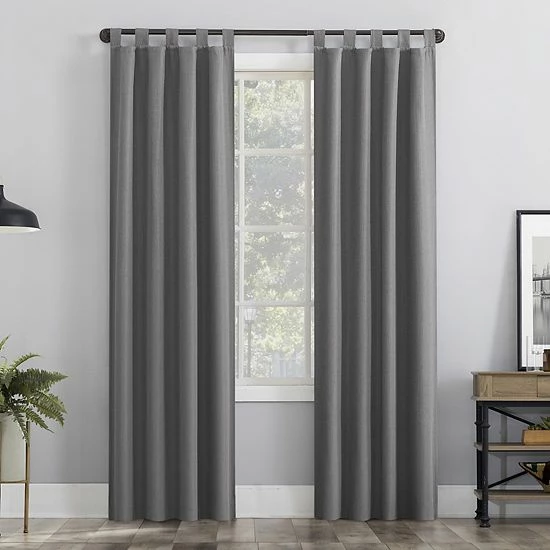 The Big One® 2-Pack Kentfield Tab Top Room Darkening Curtain White - Image 6