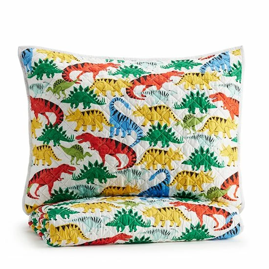 The Big One® Reversible Kian Dino Quilt Set With Shams - Image 3